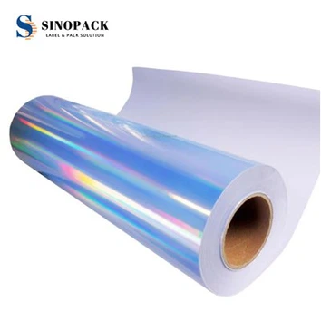 Ábhar Lipéad Polapróipiléine Silver Inkjet